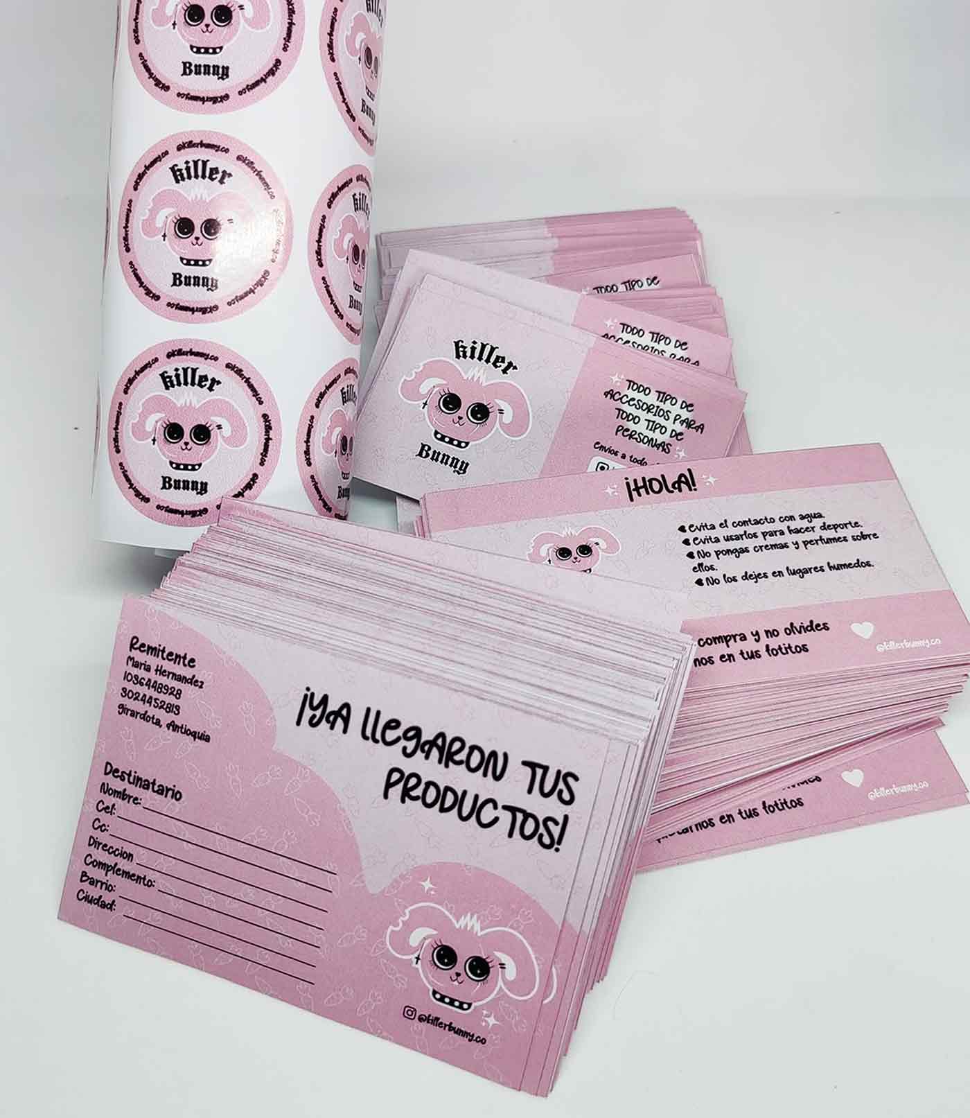Kit Emprende tarjetas, Stickers y Rotulos