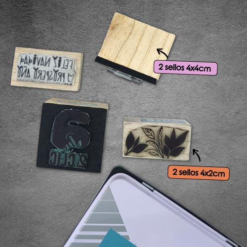 COMBO SELLOS DECORATIVOS